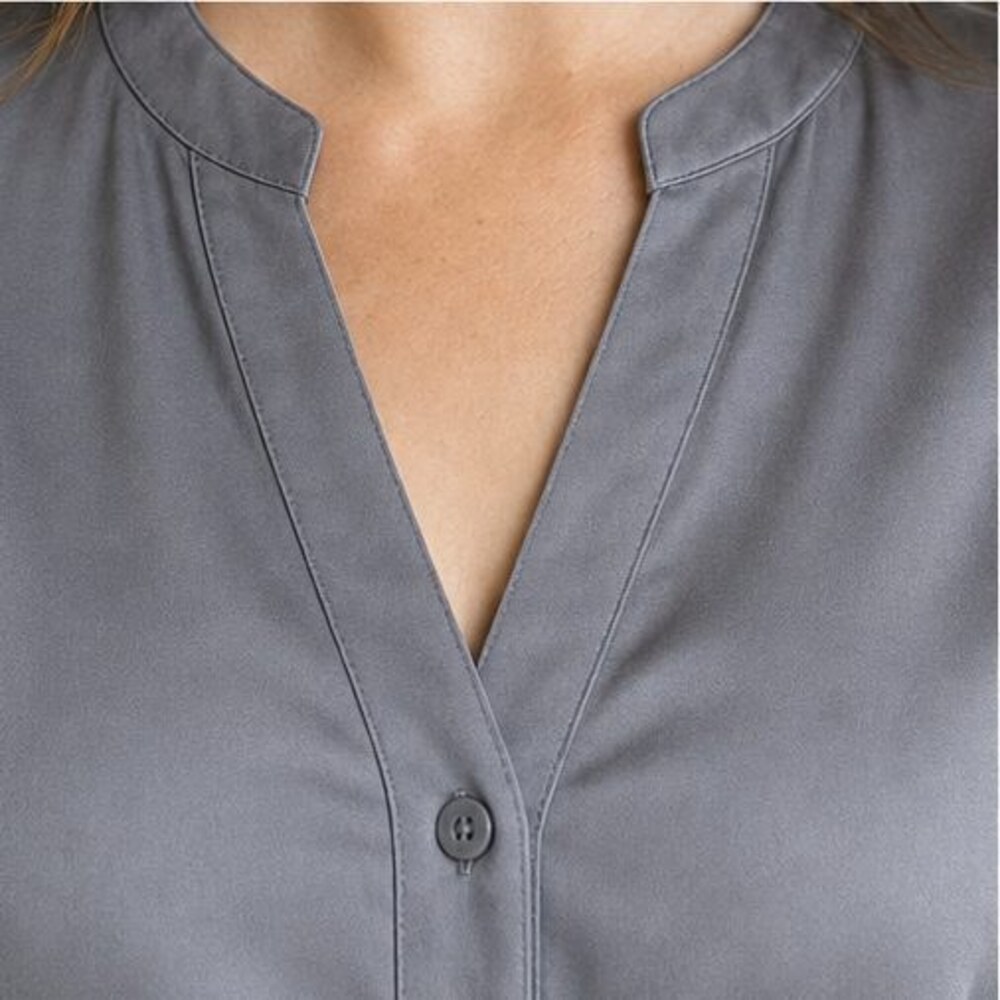 Gray Tunic Blouse - Picture 4 of 6